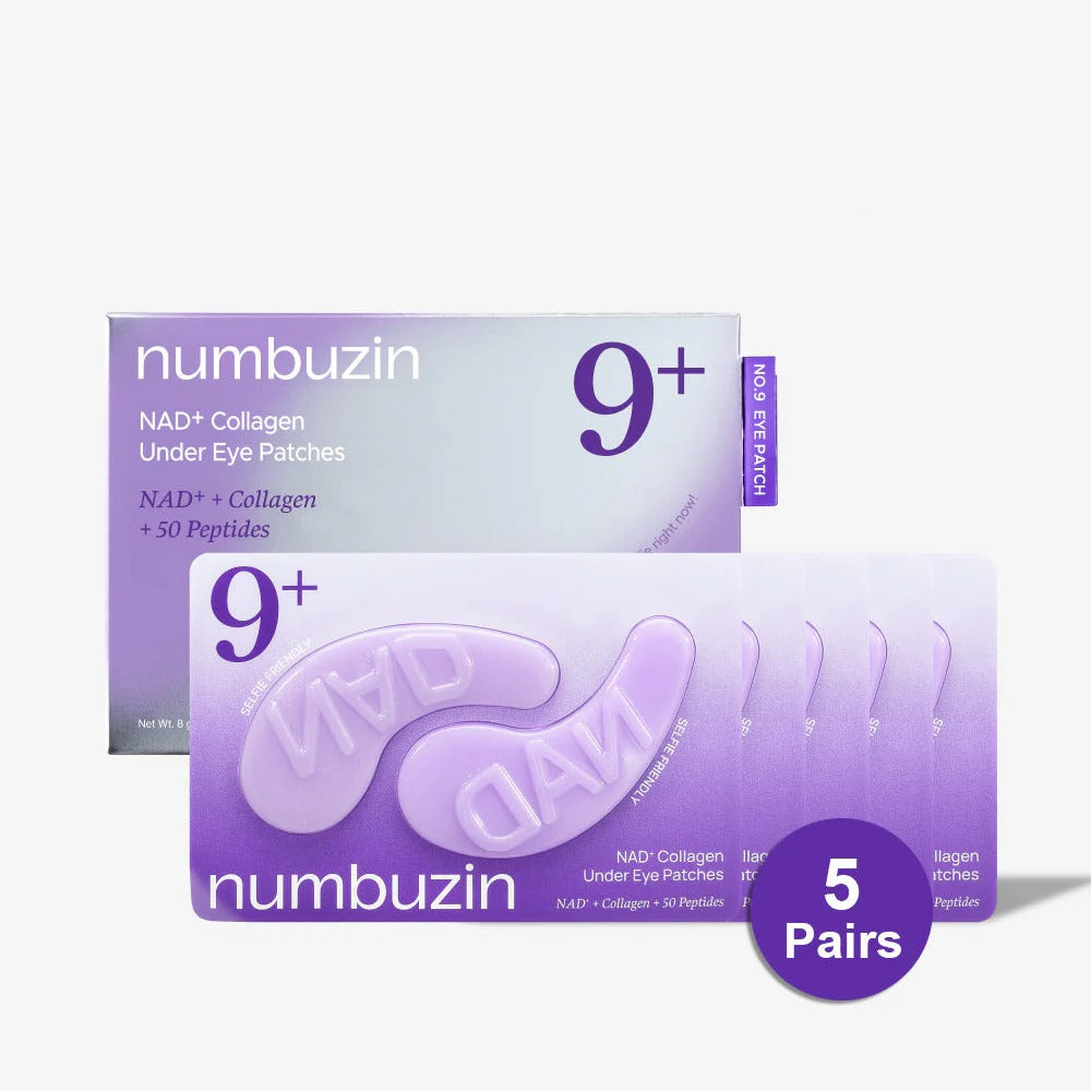 Hydrogel Under-Eye Patches | Numbuzin No.9 | 5 Pairs
